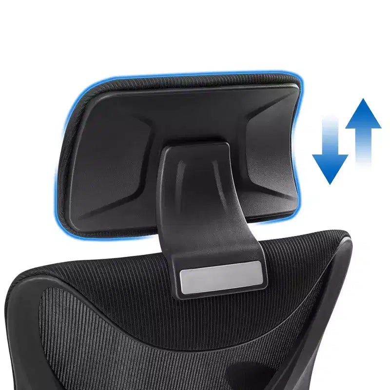 Chaise de bureau ergonomique en maille avec accoudoirs – Chaise d'ordinateur ergonomique