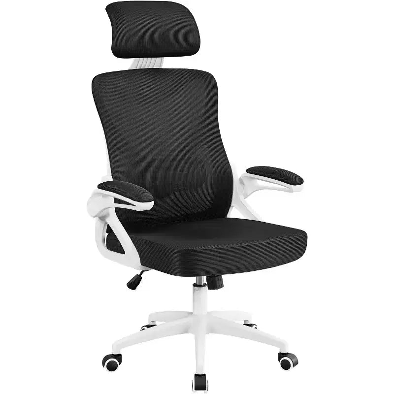 Chaise de bureau ergonomique en maille avec accoudoirs – Chaise d'ordinateur ergonomique
