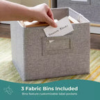 Meuble de rangement en bois pour enfants à 2 étagères et 5 compartiments de 76 cm – Bibliothèque pour salle de classe