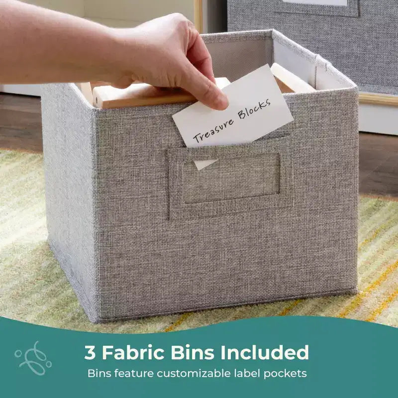 Meuble de rangement en bois pour enfants à 2 étagères et 5 compartiments de 76 cm – Bibliothèque pour salle de classe