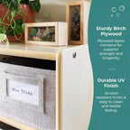 Meuble de rangement 8 cases 76 cm – Étagère à livres en bois avec compartiments pour enfants