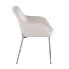 Lot de 2 Chaises de Salle à Manger Modernes en Velours avec Cadre en Acier