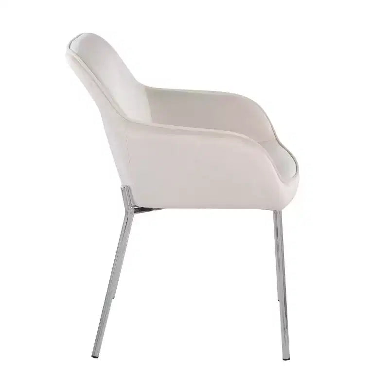 Lot de 2 Chaises de Salle à Manger Modernes en Velours avec Cadre en Acier