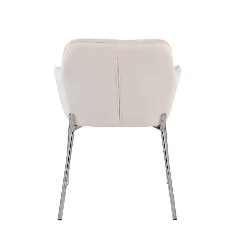 Lot de 2 Chaises de Salle à Manger Modernes en Velours avec Cadre en Acier
