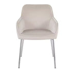 Lot de 2 Chaises de Salle à Manger Modernes en Velours avec Cadre en Acier