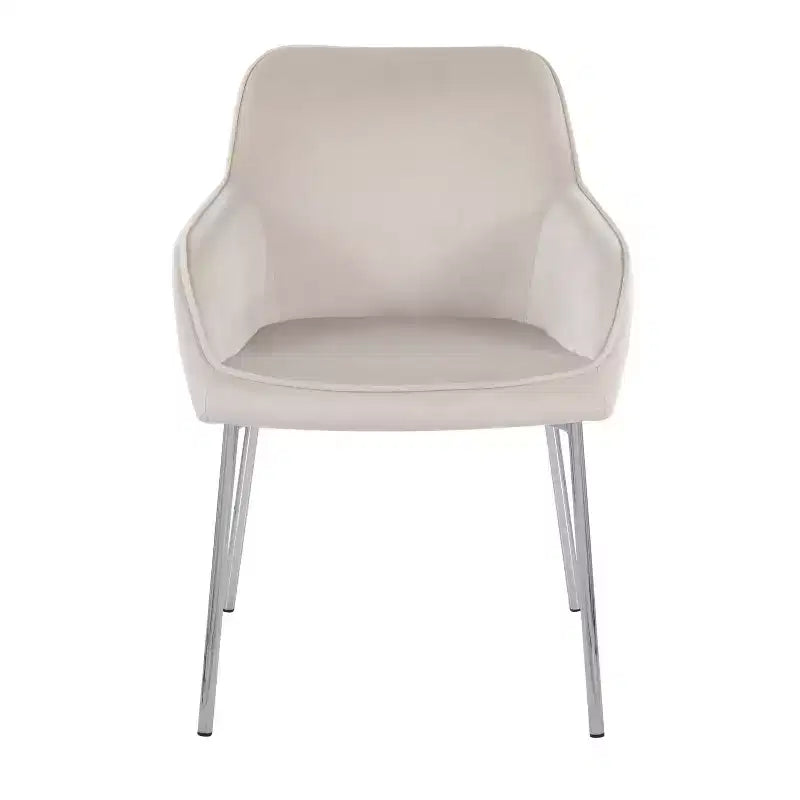 Lot de 2 Chaises de Salle à Manger Modernes en Velours avec Cadre en Acier