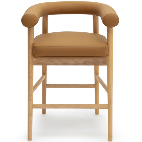 Tabouret de comptoir de salle à manger Aksel Nordic Clean Design, finition douce et neutre