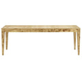 Table à manger rectangulaire Jackie Natural Burl pour huit personnes