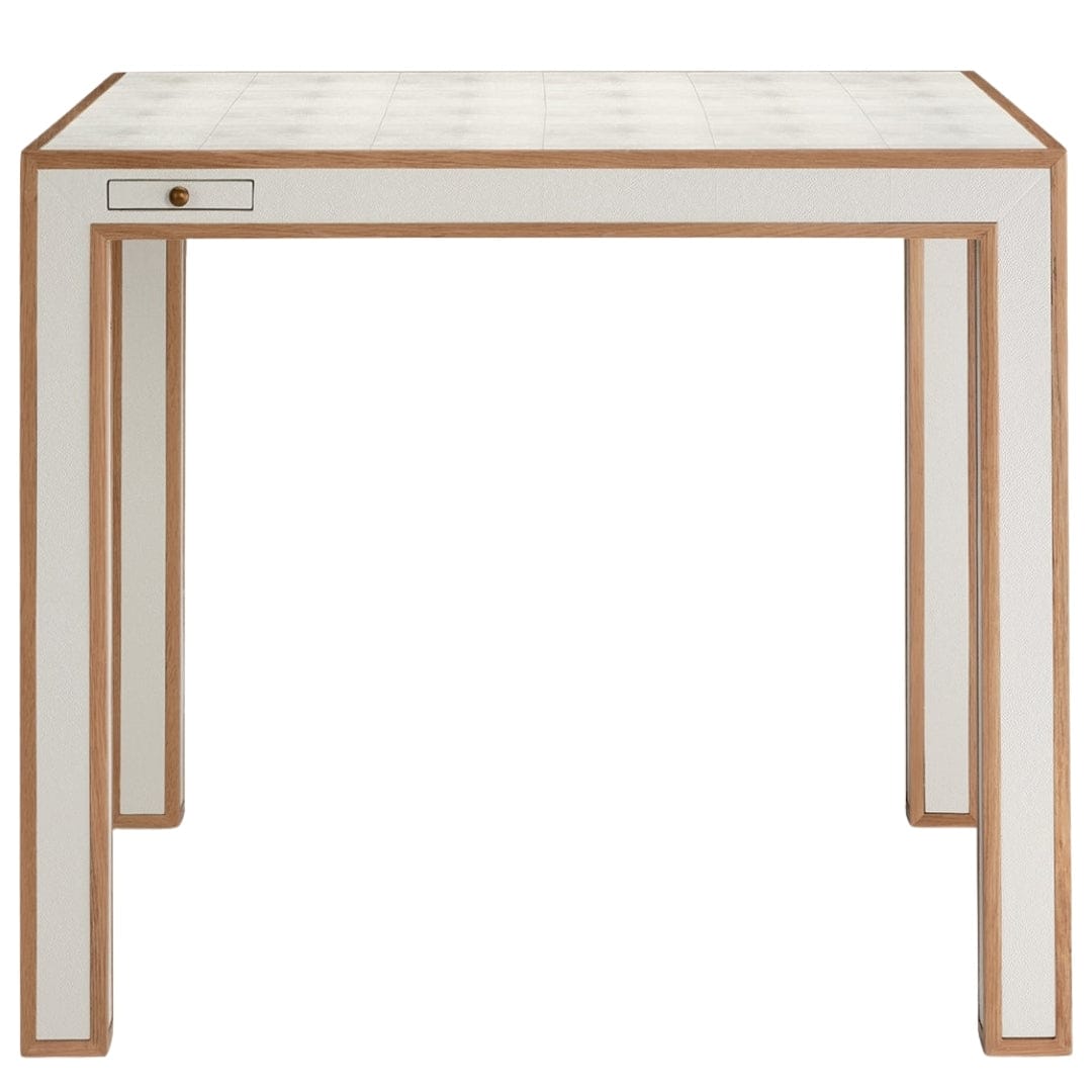 Table de jeu Kennedy Vintage en similicuir grainé avec porte-gobelets