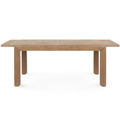 Table à manger extensible Larson en chêne teinté avec rallonges intégrées