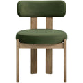 Chaise de salle à manger Odetta en bois courbé, revêtement facile à nettoyer