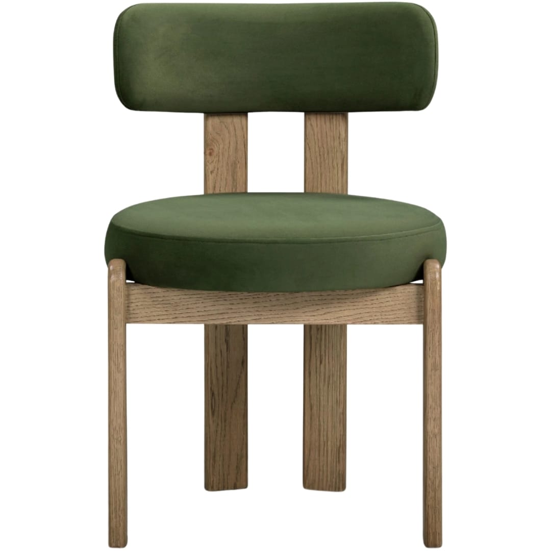 Chaise de salle à manger Odetta en bois courbé, revêtement facile à nettoyer