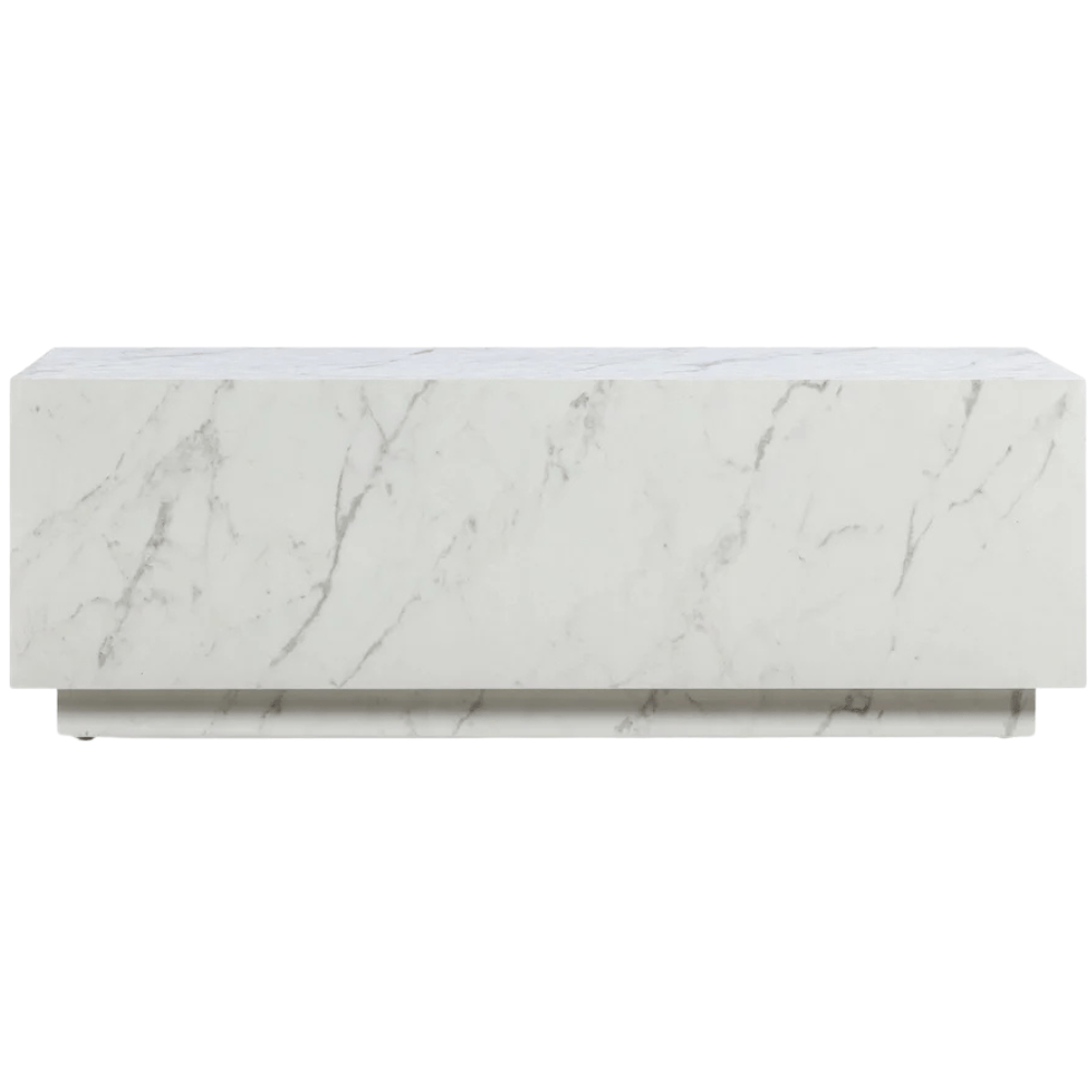 Table basse Rory épurée, facile à nettoyer, minimaliste, au design audacieux et simple