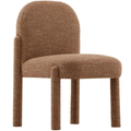 Chaise de salle à manger moderne Sans Tweed Rembourrée Fini Argile