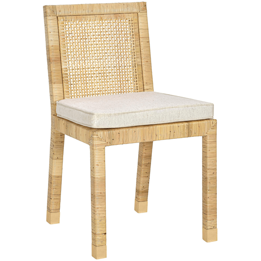 Chaise de salle à manger Whitney Rattan légère et robuste